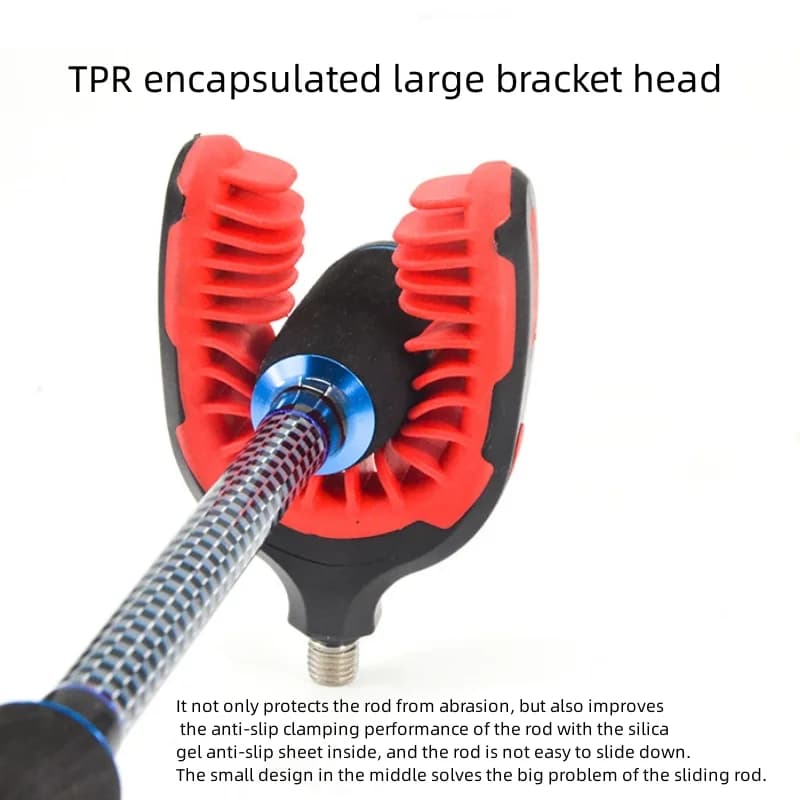 Support Canne à Pêche Anti-Dérapant - Porte Canne Fixation Filetée pour Éviter Glissement Équipement