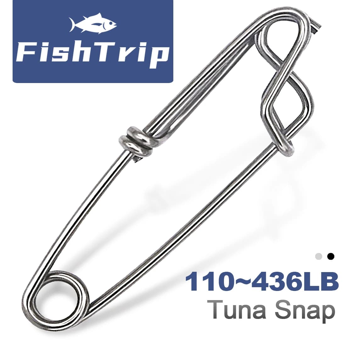 Mousquetons inox pour pêche à la palangre thon et requin avec flotteurs et porte-branches