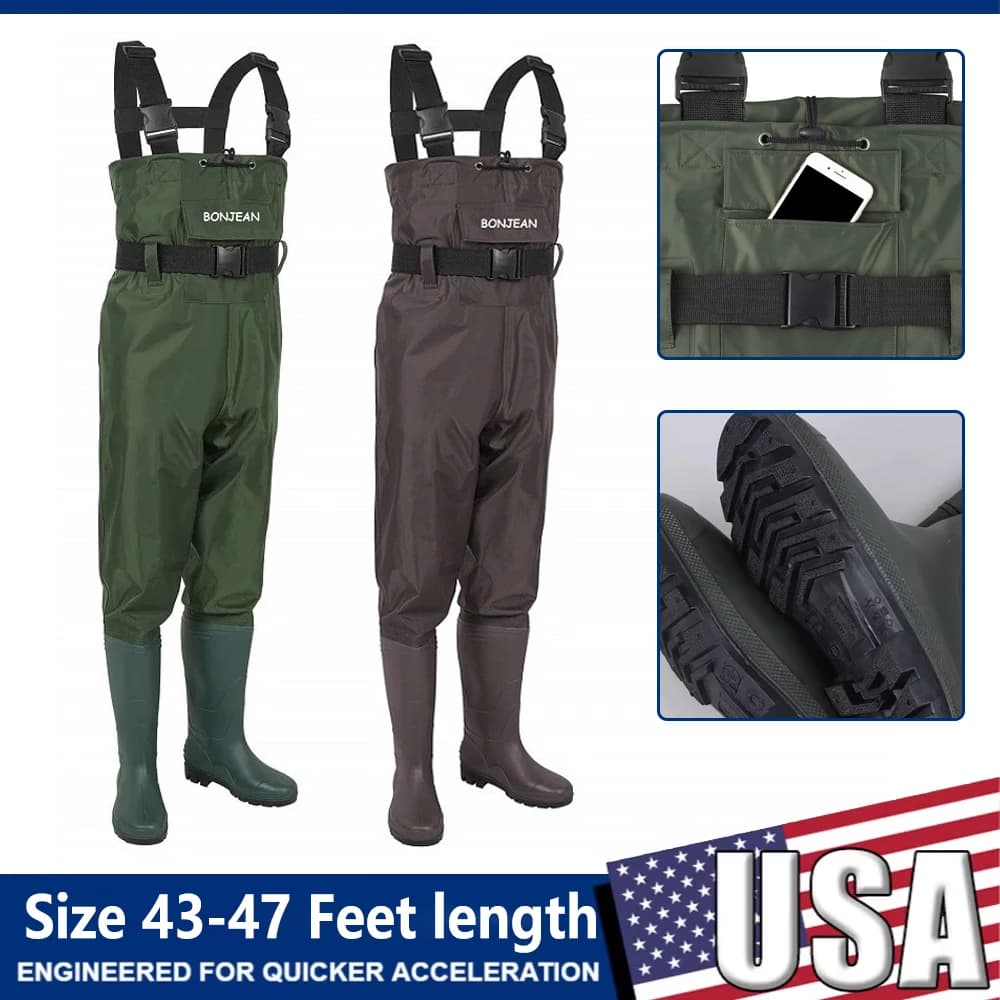 Kit waders poitrine bottes pêche imperméable - Combinaison respirante durable rafting chasse outdoor homme femme