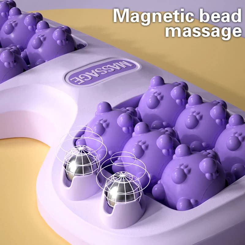 Rouleau de massage pieds avec billes magnétiques - Thérapie plantaire relaxante et revitalisante en trois couleurs