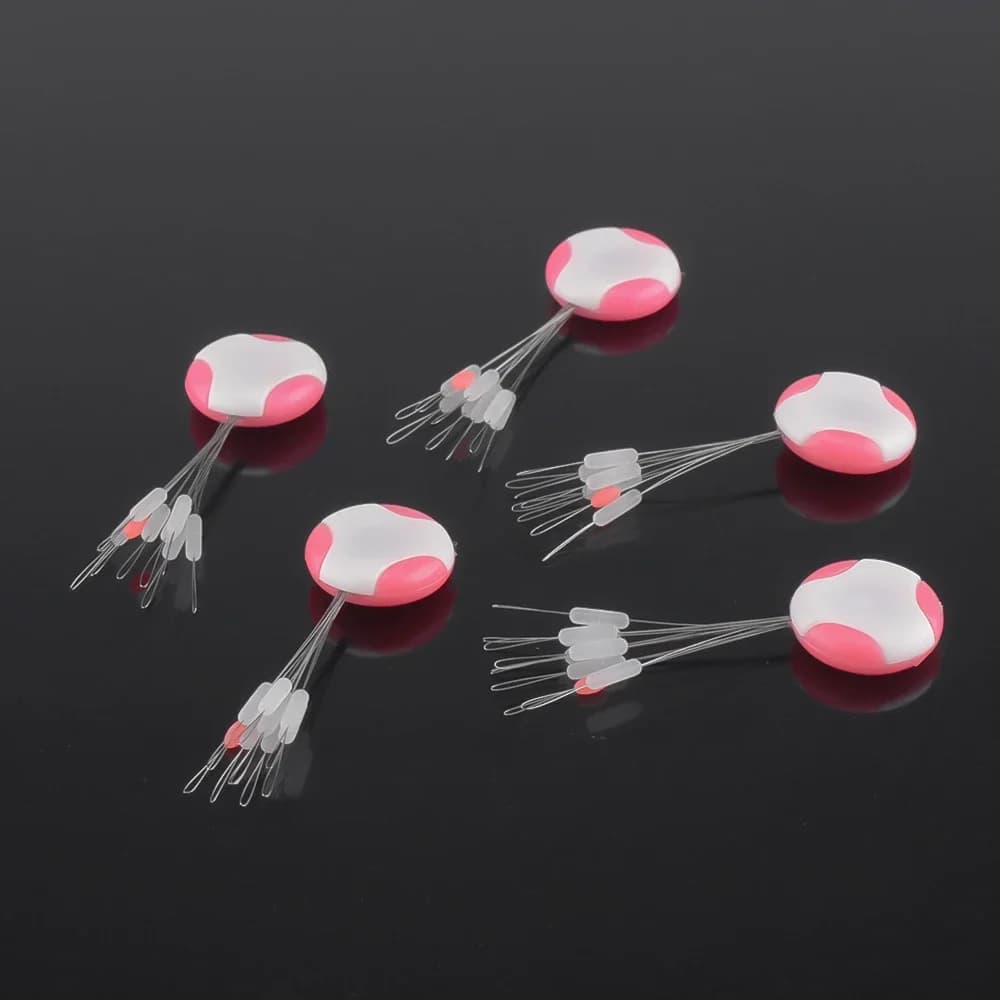 80 pièces stoppers flotteurs transparents en caoutchouc pour ligne de pêche - Accessoires cylindriques