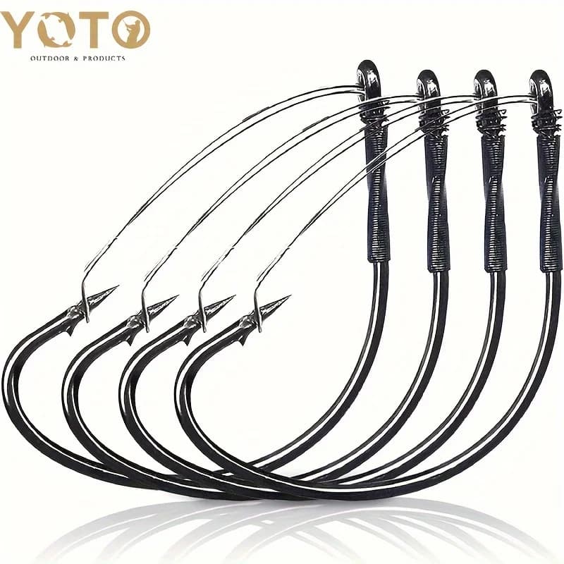 20 hameçons weedless YOTO pour montage wacky worm - Hameçons larges sans accrocs pour leurres souples