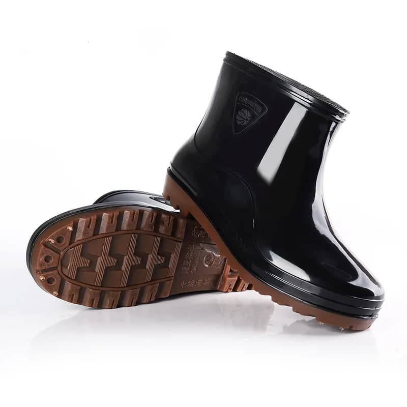 Bottes de pluie homme basse tube antidérapantes imperméables pour travail et pêche - Confort optimal