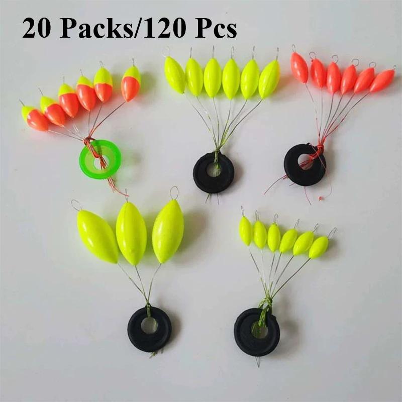120 flotteurs traditionnels sept étoiles double couleur olive - accessoires pêche classique