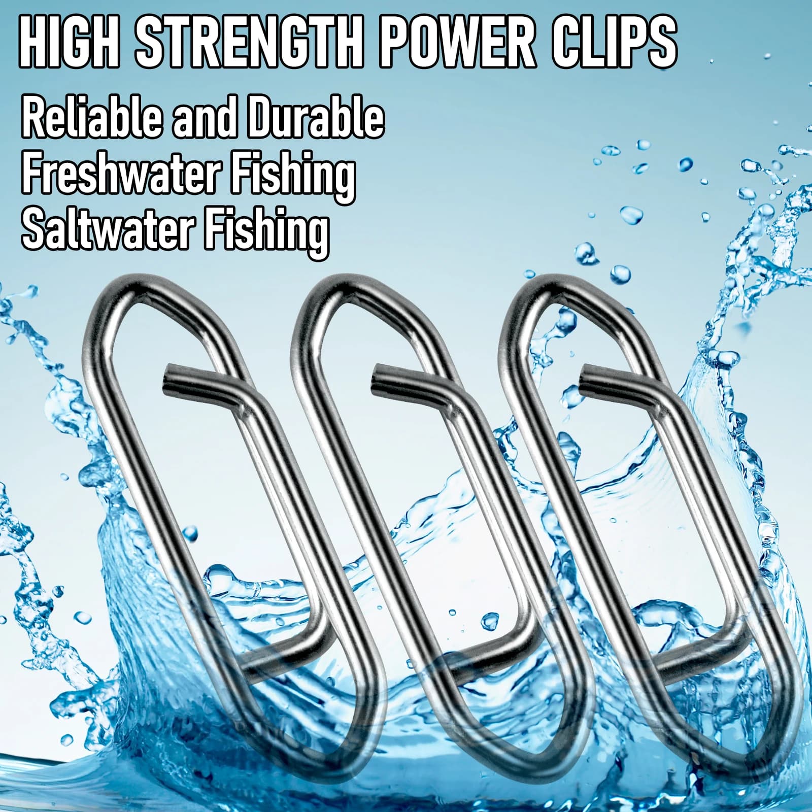 50 clips rapides acier inoxydable pour changement rapide de leurres crankbait swimbait