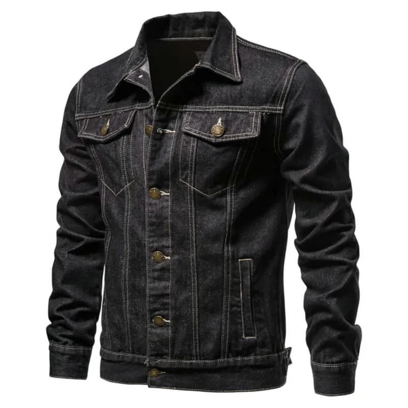 Veste jeans décontractée homme automne 2026 style jeune et polyvalent pour loisirs pêche