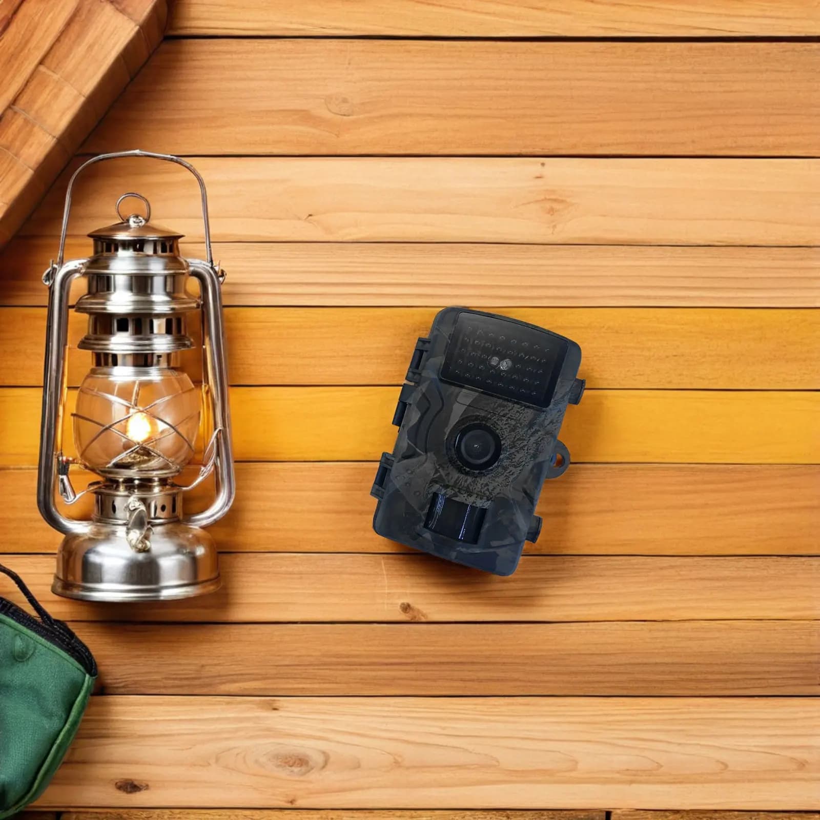 Caméra de chasse 12MP 1080P étanche 26 LEDs IR déclenchement PIR 0.8s surveillance cour jardin