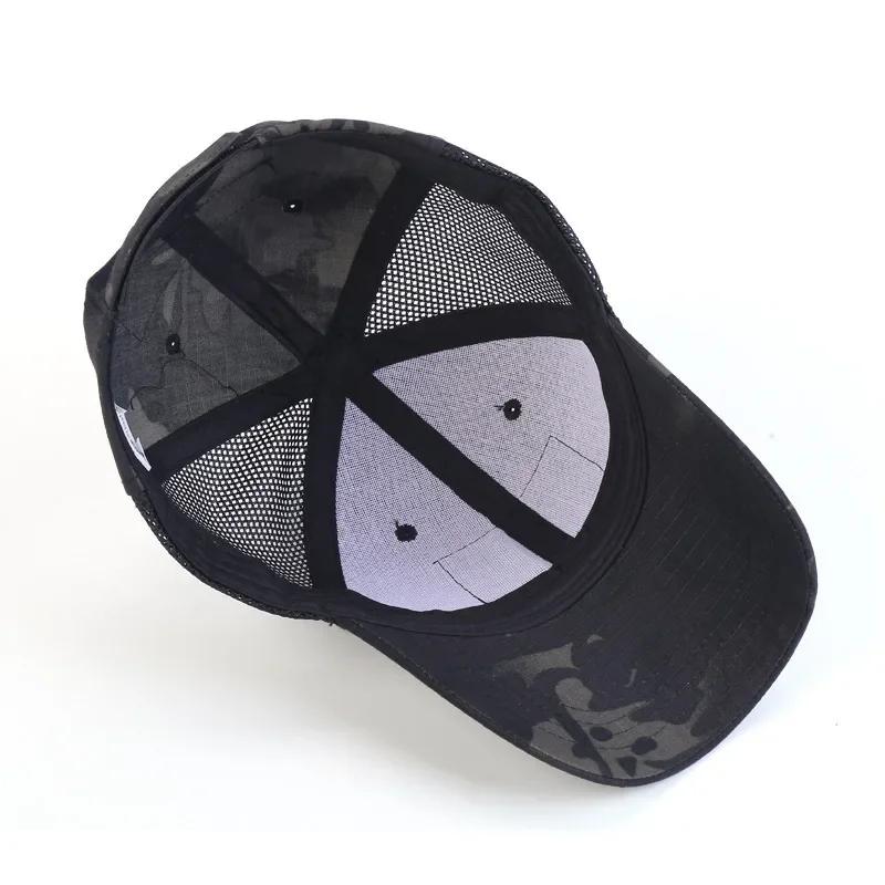 Casquette baseball unisexe camouflage pour pêche et sports outdoor - Séchage rapide anti-UV
