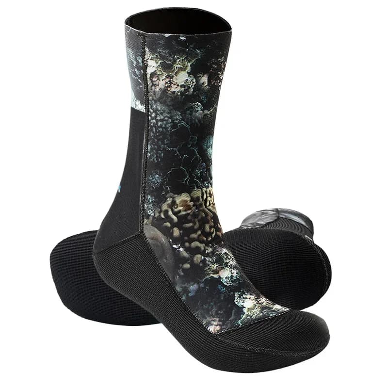 Chaussettes plongée 3-5mm camouflage caoutchouc antidérapant plage étanches séchage rapide