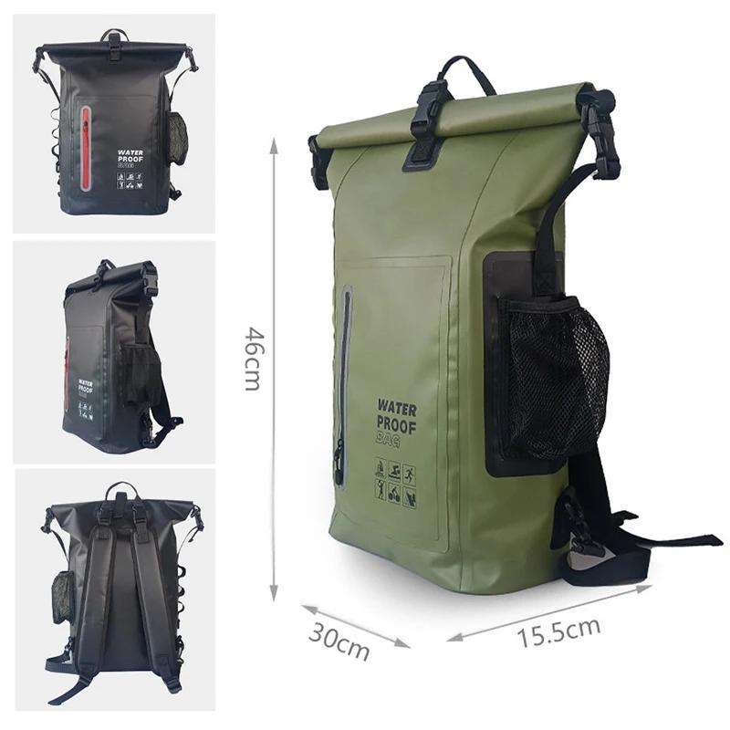 Sac étanche kayak PVC grande capacité - Dry bag randonnée aquatique plongée rafting canoë pêche