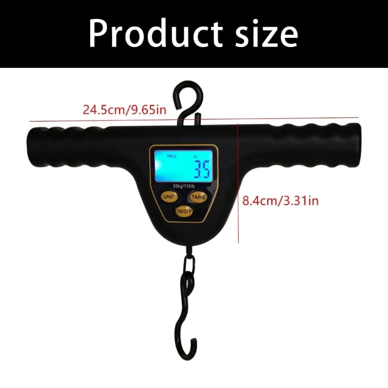 Balance pêche ABS 50kg LCD pliable - Équipement extérieur durable pour pêcheurs passionnés