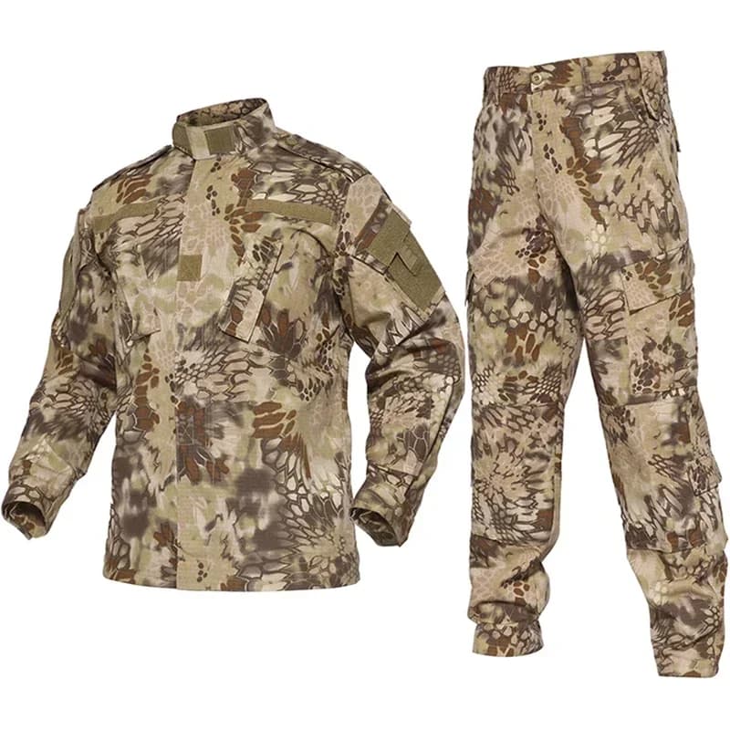 Uniforme ACU forces spéciales camouflage - Tenue pêche tactique professionnelle pour discrétion optimale
