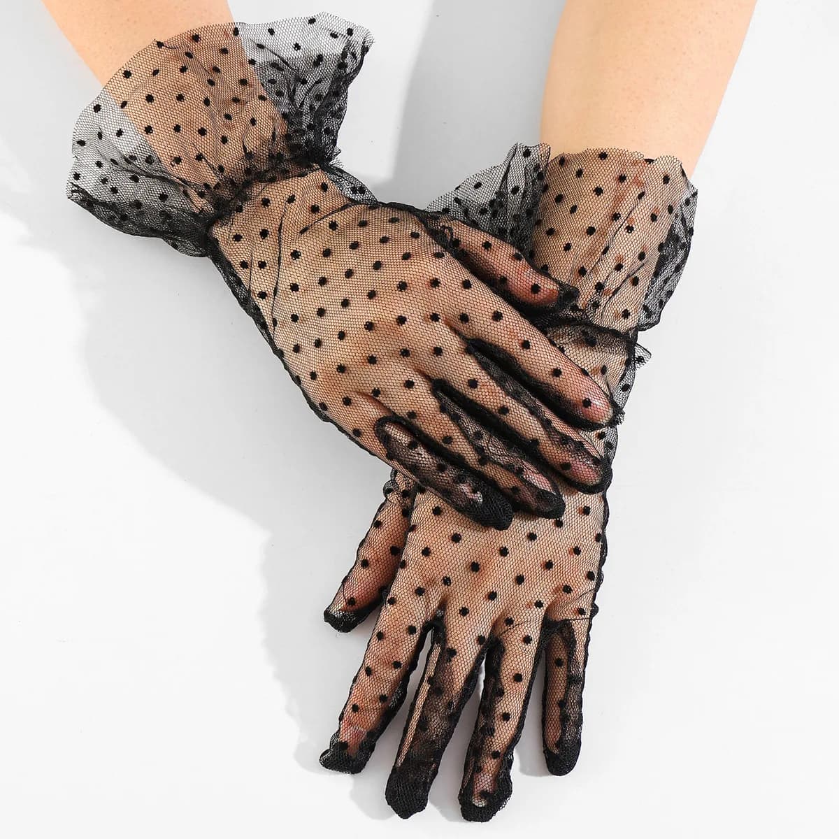 Gants dentelle pêche élégants - accessoire mode pour pêcheuses et événements pêche