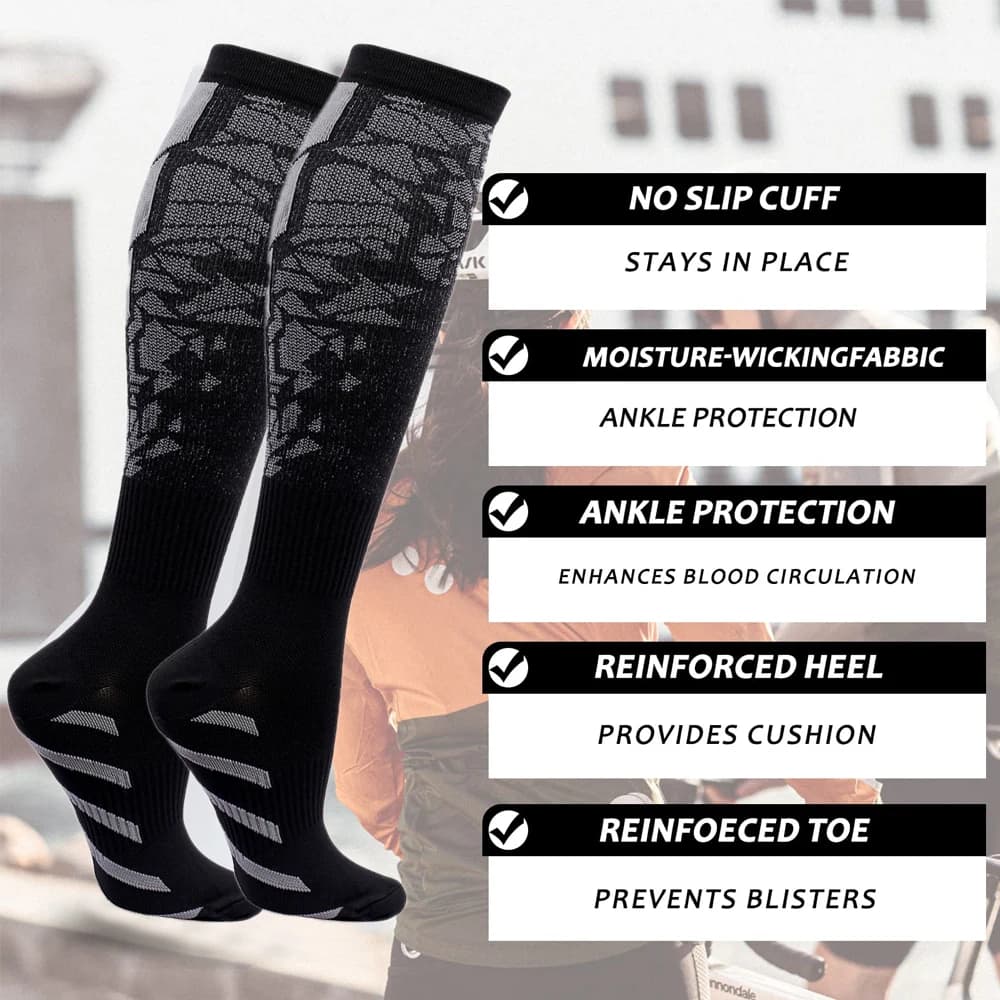 Chaussettes compression pêche femme homme soutien mollet circulation sanguine sport