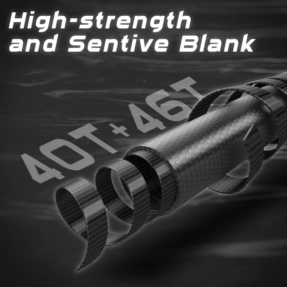 Canne Ajing MIFINE MICROBITE XUL-UL 40T/46T - Pour pêche légère rocheuse eau douce et salée 2g-5g