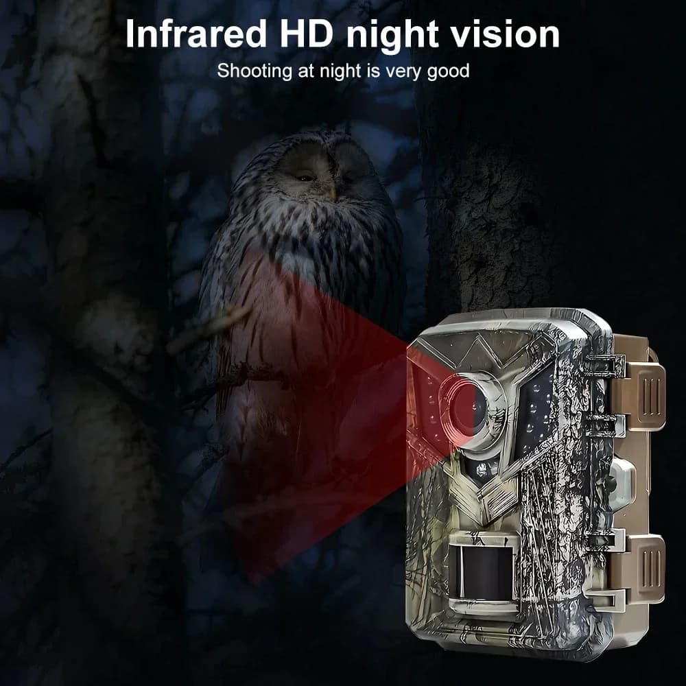 Mini caméra de chasse étanche avec vision nocturne 940nm pour monitoring faunique discret