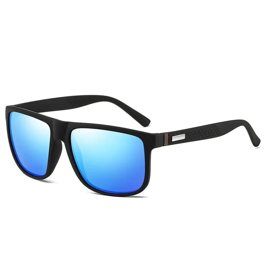 Lunettes carrées vintage de luxe polarisées - Homme Femme pêche conduite UV400 marque designer