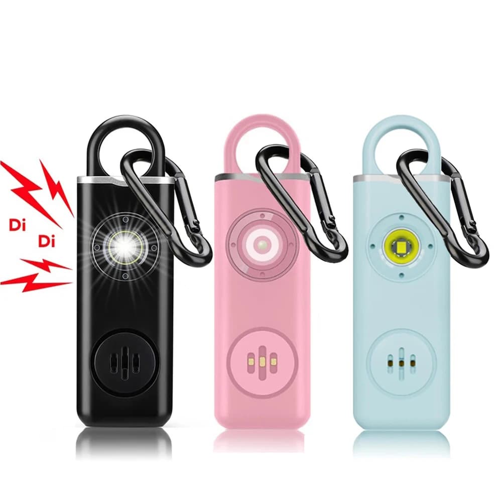 Alarme défense personnelle 130dB anti-loup pour enfants femmes clé de sécurité urgence