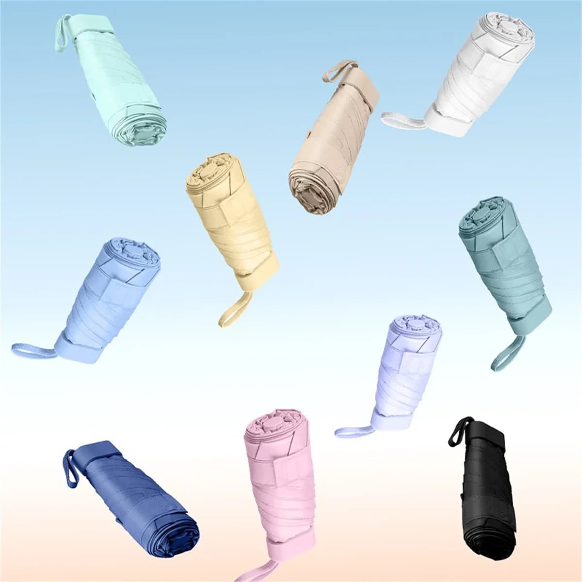 Mini parapluie soleil protection UV résistant pluie pêche portable léger équipement nomade