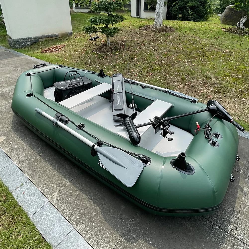 Bateau à rames gonflable PVC 3m pour famille - Kayak pêche et sports nautiques avec accessoires inclus