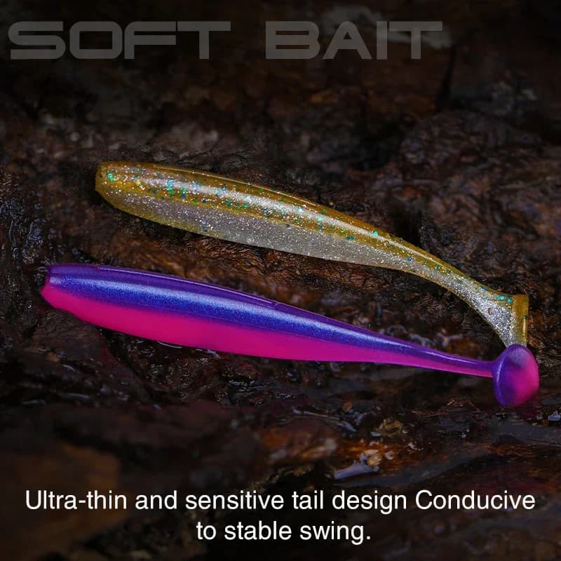 Leurre souple T Tail Worm TSURINOYA 100mm et 120mm, appât artificiel parfumé pour la pêche du bar