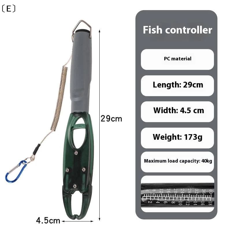Pince à peser grippe lèvres poisson avec balance intégrée alliage aluminium portable accessoire pêche