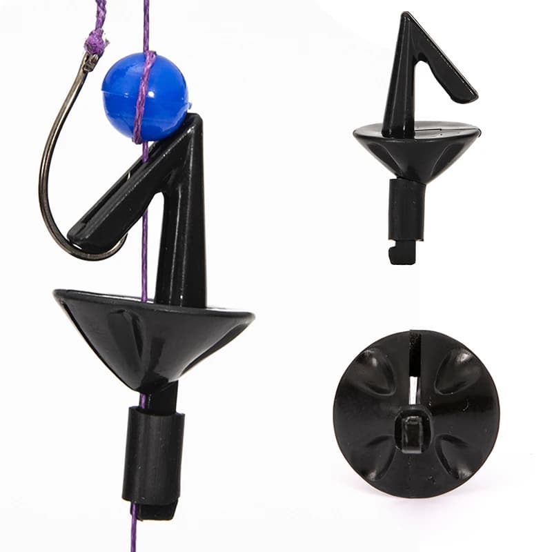 20 pièces boucliers appâts impact pêche mer - Support appât clip plastique décrochage facile