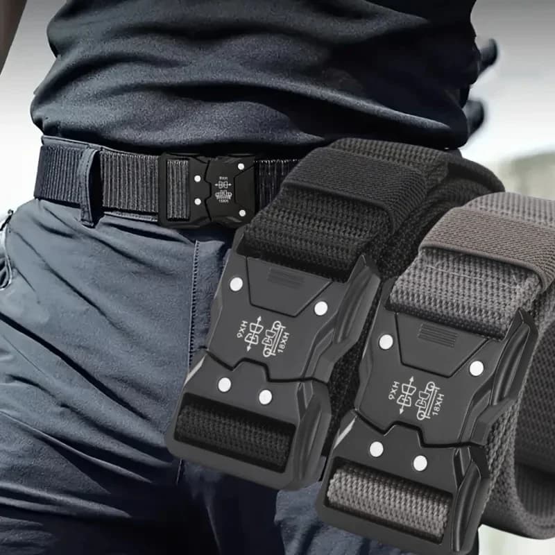 Ceinture tactique homme nouvelle version durable ajustable pêche chasse outdoor ceinture sport