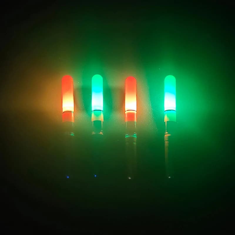 Flotteur lumineux pêche nuit LED électrique alimentation pile pêche nocturne matériel