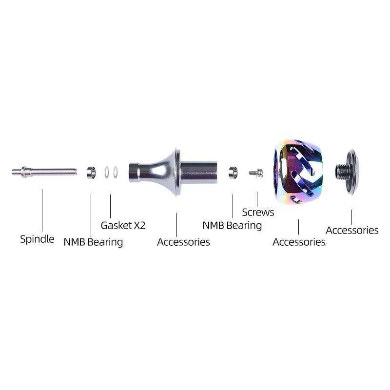 Manivelle moulinet pêche ROLLFISH poignée métal bouton ergonomique bras oscillant modification DIY