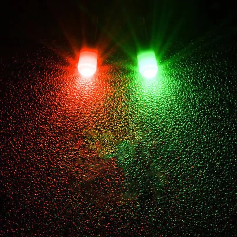Lot de 5 flotteurs lumineux LED à tête épaisse pour la pêche nocturne avec changement de