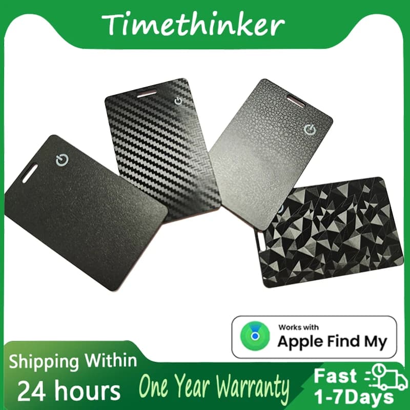 Carte tracker fine rechargeable iOS - Compatible Apple Find My pour équipement de pêche Apple