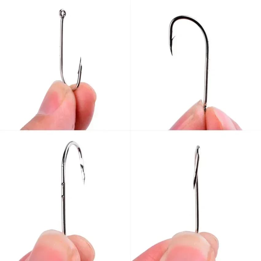 Hameçons de pêche avec porte-appât 50 pièces pour carpe et leurres vers