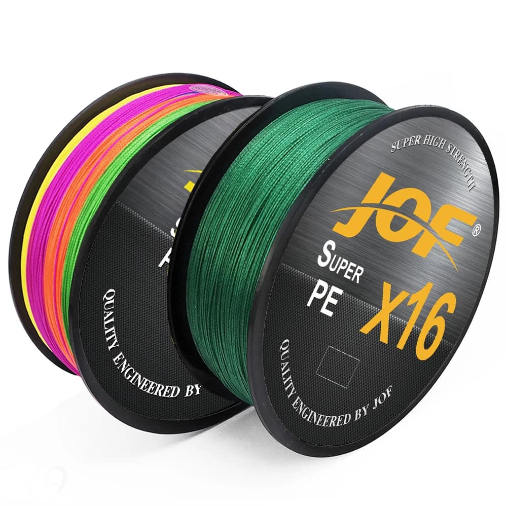 Ligne de pêche JOF X16 16 brins multifilament PE haute résistance 500M pour pêche sportive