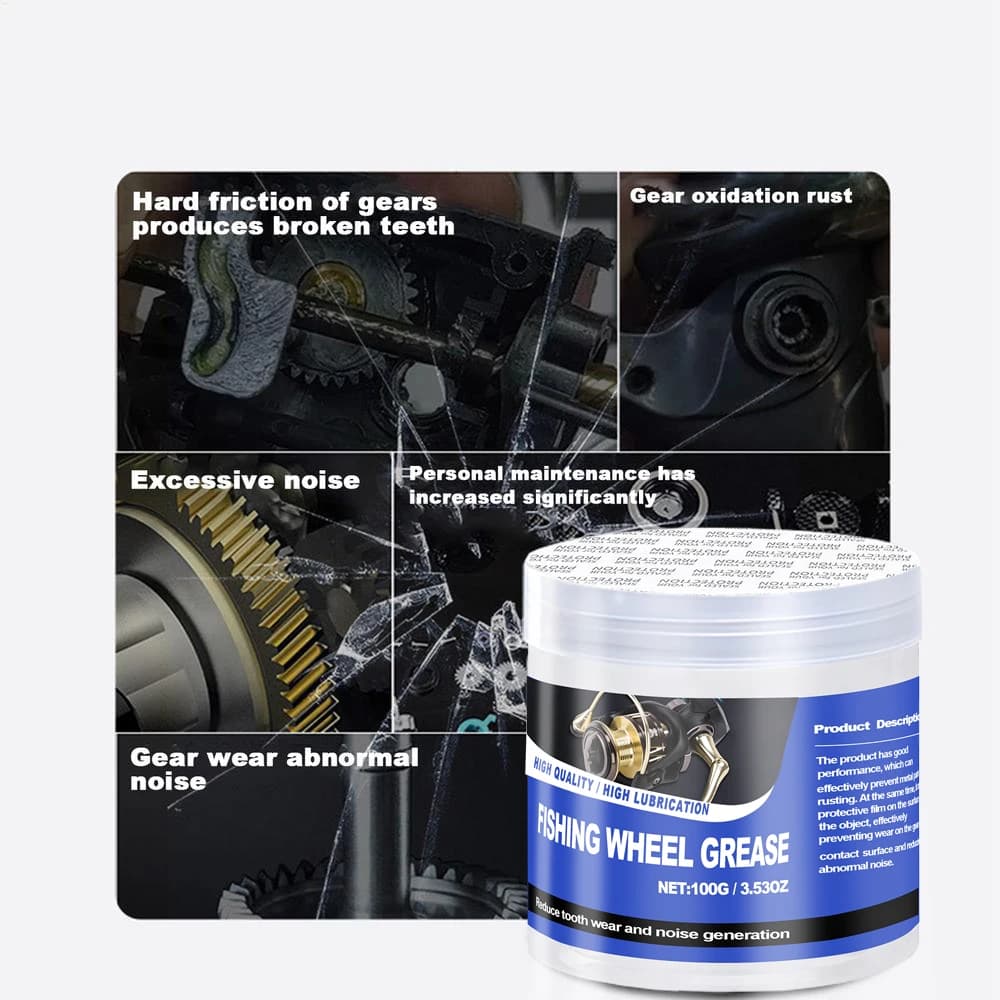 Graisse et huile moulinet pêche 50g/100g - entretien efficace accessoires lubrifiant réparation