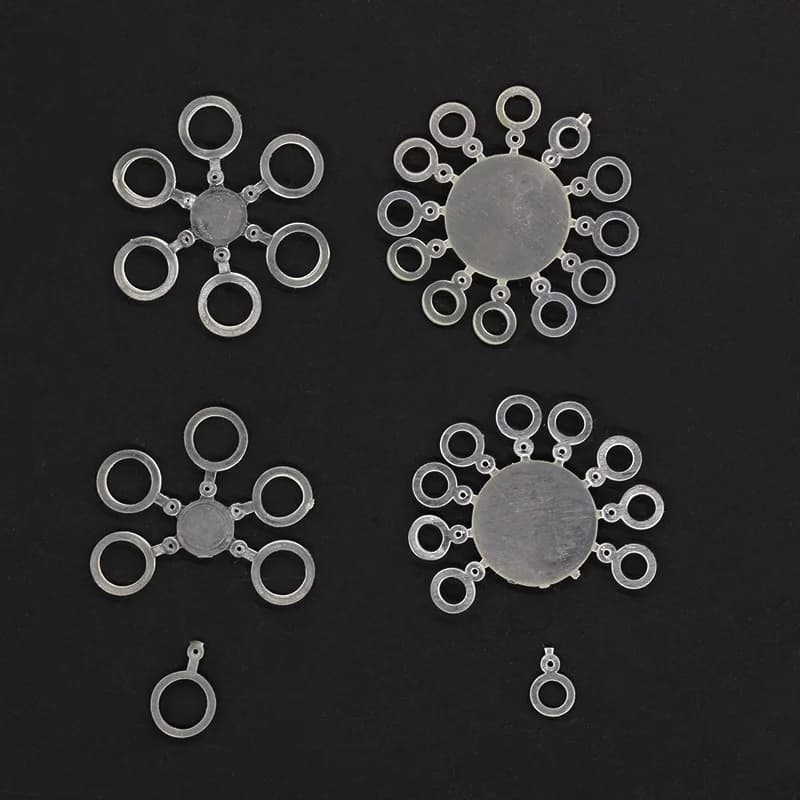 Baitbands 100 pièces pour pêche carpe - Élastiques appâts pellets blancs - Accessoires pêche gros poissons