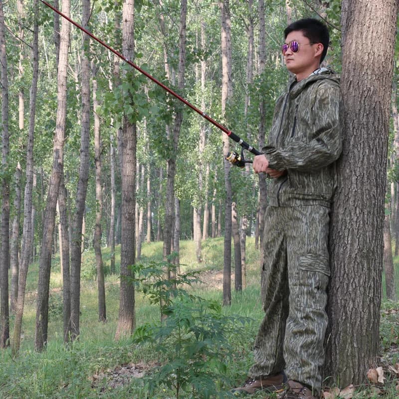 Tenue camouflage écorce homme printemps automne pêche chasse - vêtement photo faune respirant extérieur