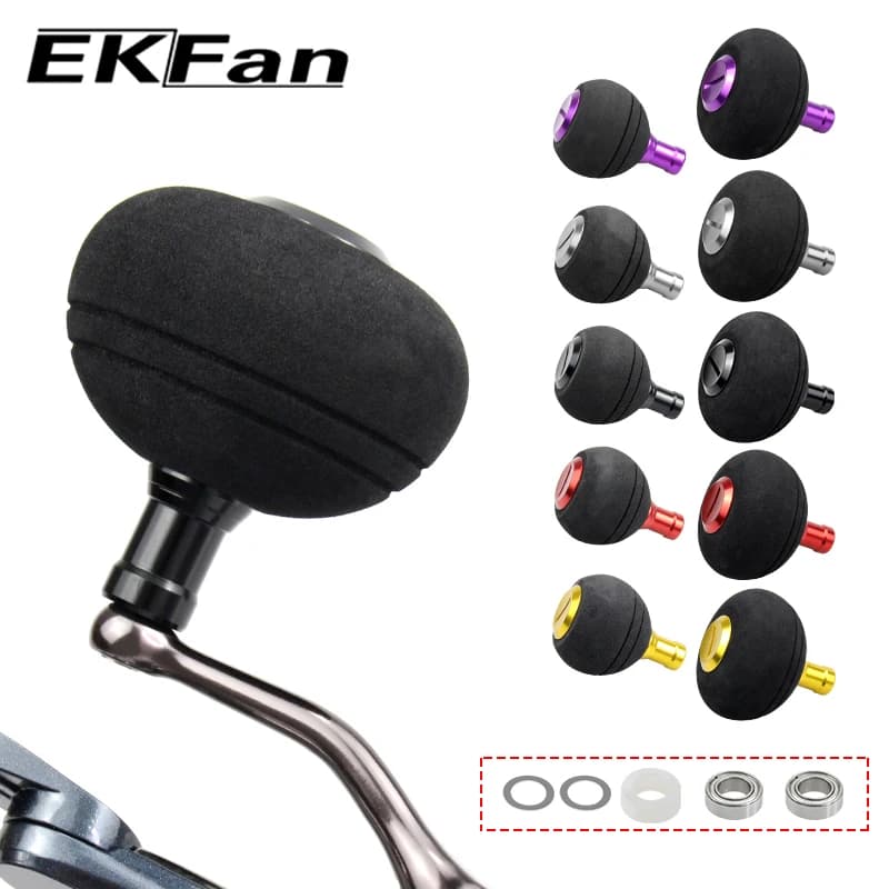 Boutons EVA EKfan 38/50MM Roulements 7x4x2.5MM Axe 4MM Manette Moulinet SHI&DAI DIY Pêche