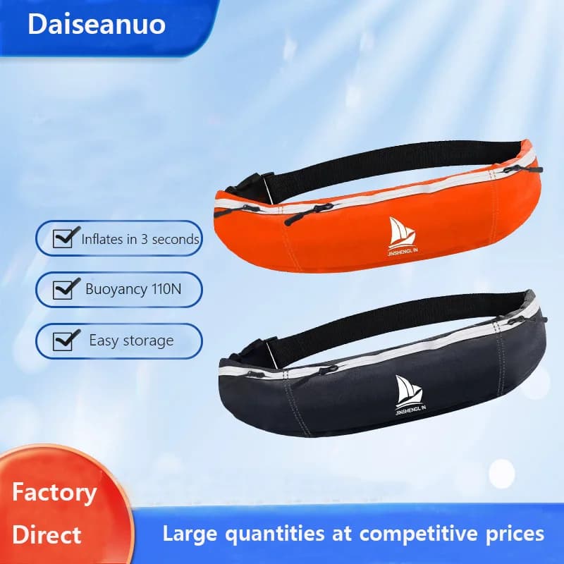 Gilet de sauvetage gonflable manuel automatique pêche adulte haute flottabilité ceinture PFD natation