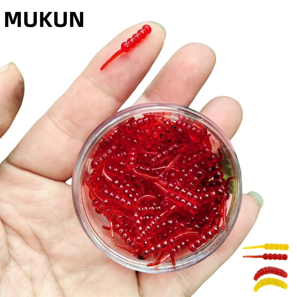 Set 120 leurres souples bioniques MUKUN appâts artificiels haute performance pour carnassiers