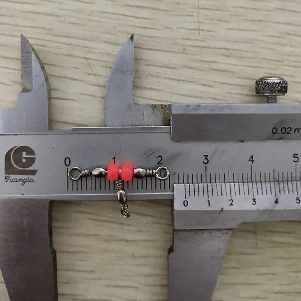 10/30/50Pcs Triple Swivels à Roulements pour Pêche - Accessoires Solides Connecteurs Hameçons Équipement