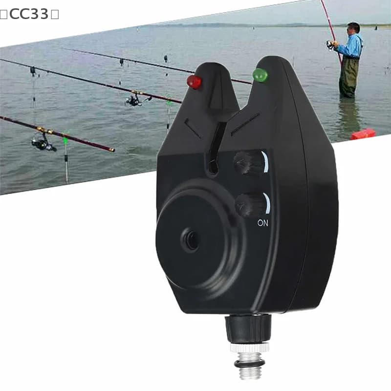 Alarme de touche portable CC33 avec indicateur LED pour équipement de pêche et rappel de morsure