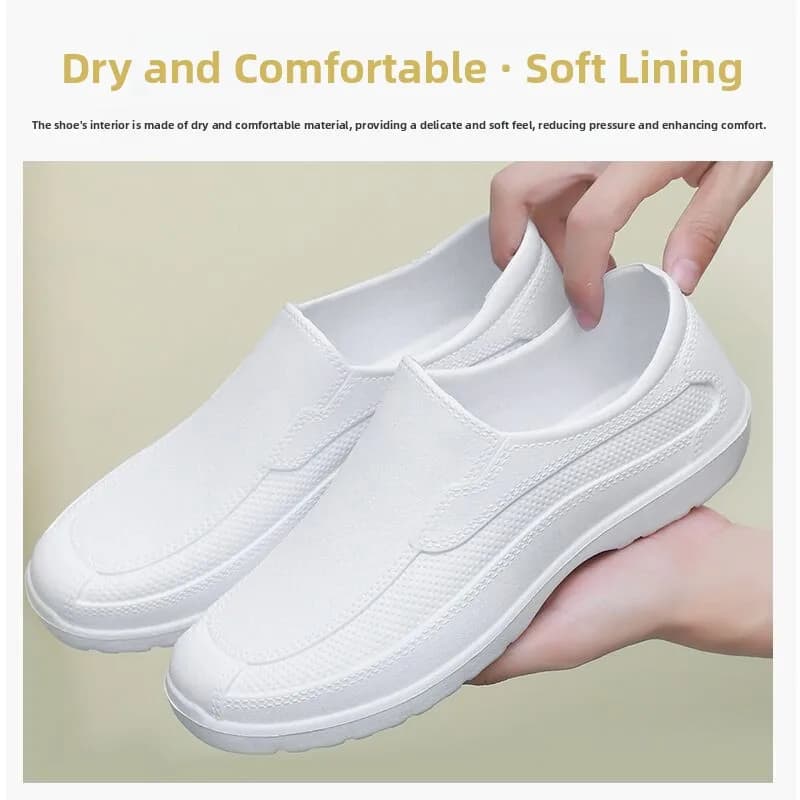Bottes pluie EVA blanc mousse cuisine protection huile acide basique alimentaire pêche