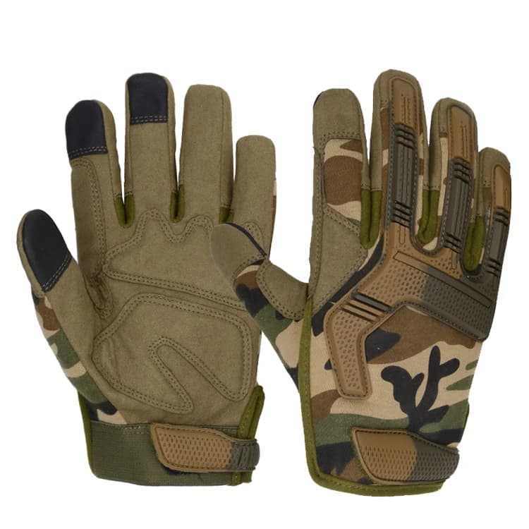 Gants tactiques PRI camouflage 90 jours fenêtre cuir protection mains pêche