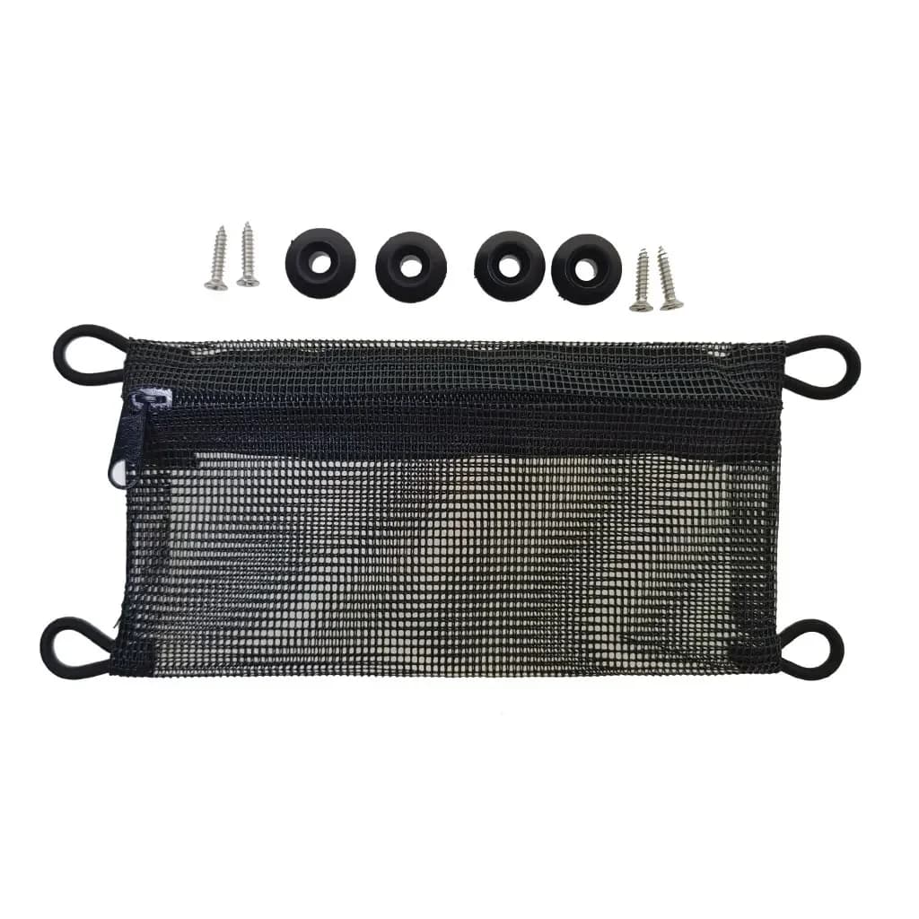 Sac de rangement latéral mesh pour kayak - Organisateur d'outils et accessoires de pêche