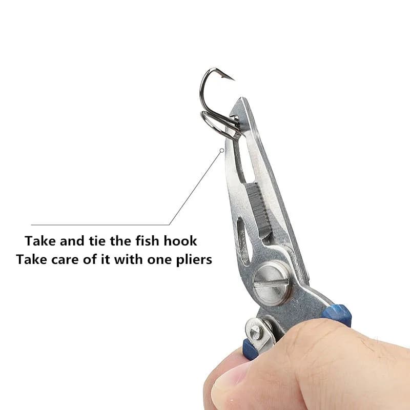 Pince multifonction pêche noir - Coupe-fil extracteur hameçon bec perroquet outils