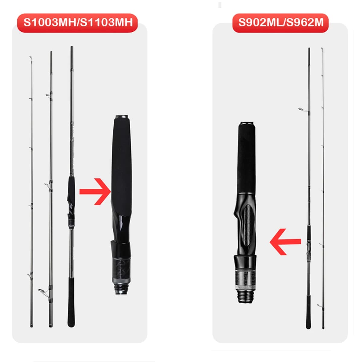 Canne spinning longue portée 2.7m-3.3m avec anneaux Fuji - Spécial bar de mer et pêche côtière en surfcasting
