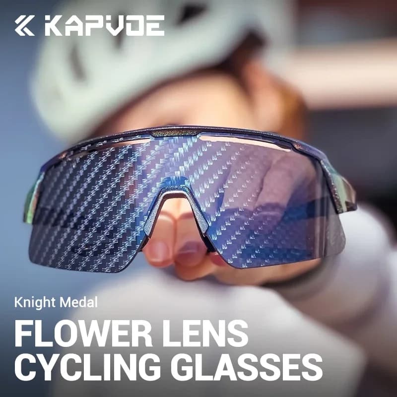Lunettes vélo KAPVOE nouvelle technologie nano verres UV400 sport outdoor hommes femmes