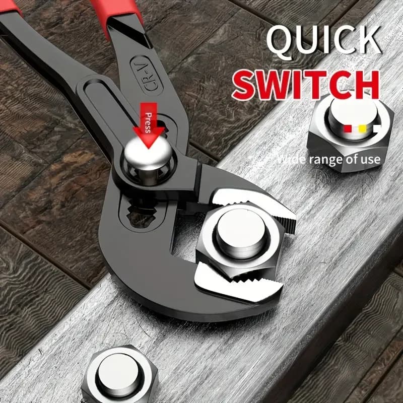 Pince multiprise réglable grande ouverture - Outil plomberie et bricolage pour tubes et raccords de grand diamètre