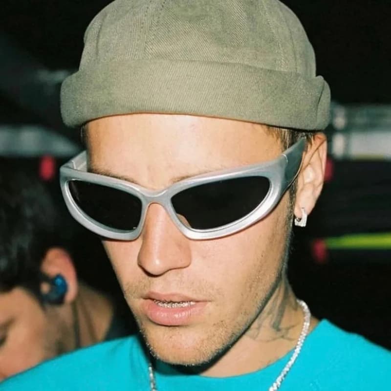 Lunettes de sport punk Y2K pêche - Design luxe vintage UV400 pour hommes et femmes